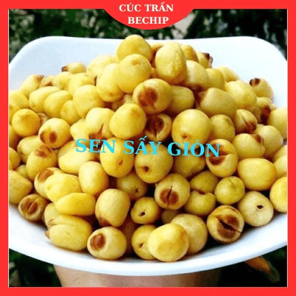 Hạt Sen Sấy Giòn Ăn Liền, Đặc Sản Huế 500g Ctb162 - Bechip