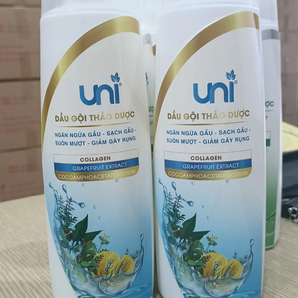 Alternative view of Cặp Dầu Gội Xã Thảo Dược Colagen Hương Bưởi Trị Gàu Dưỡng Tóc,ngăn Rụng Tóc _unipharma