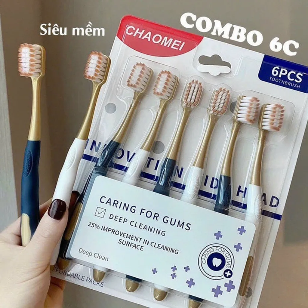 Alternative view of Combo 6 Bàn Chải Đánh Răng Lông Mềm, Siêu Êm, Làm Sạch Sâu Mảng Bám - Gdn