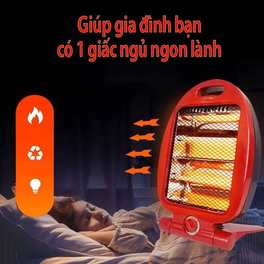 Alternative view of Đèn Sưởi Hồng Ngoại Hình Cá / Quạt Sưởi Điện Hình Cá / Đèn Sưởi Điện Hình Cá Ctb595 - Bechip