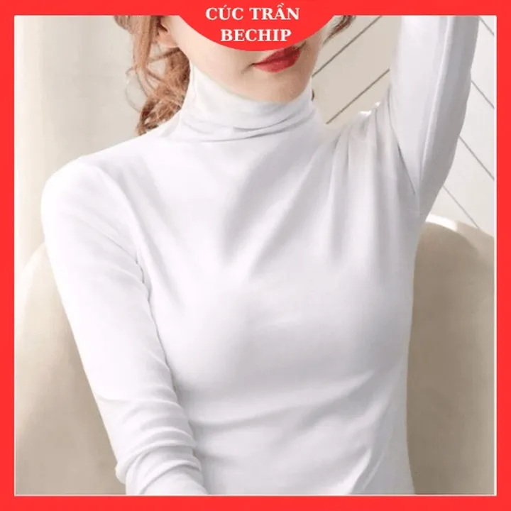 Áo Giữ Nhiệt Nữ Dài Tay Lót Nỉ Siêu Ấm Ctb599 - Bechip