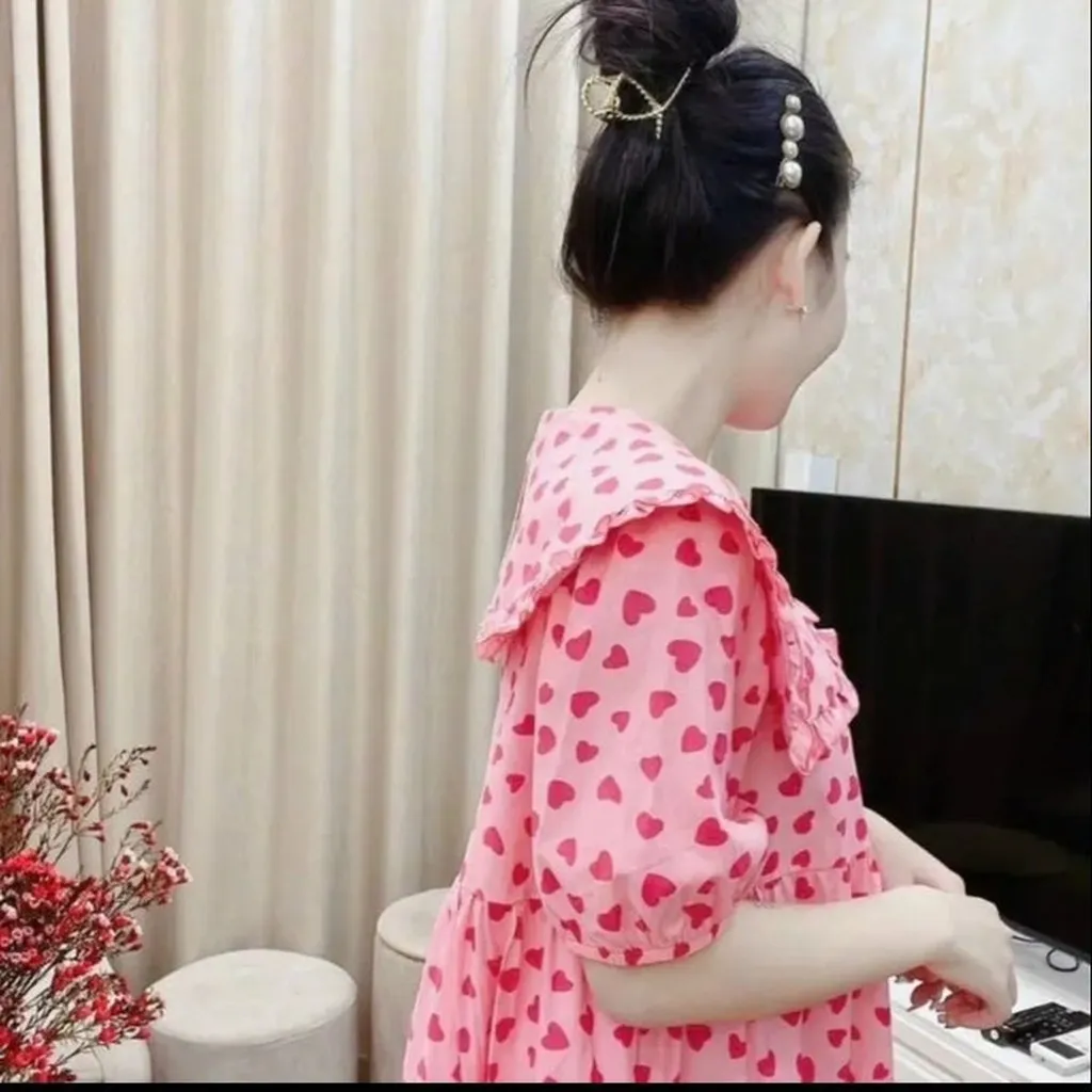 Alternative view of Đầm Babydoll Hồng Tim Đũi - Lê Phương Boutique