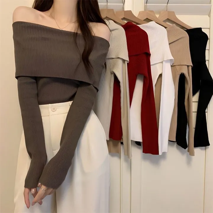 Áo Len Dài Tay Cổ Thuyền Kiểu Dáng Nhẹ Nhàng, Nữ Tính Dành Cho Bạn Nữ Sldca75 - Diepchi Fashion