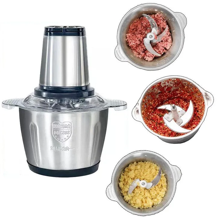 Máy Xay Thịt Đa Năng Cối Inox Dao 4 Lưỡi