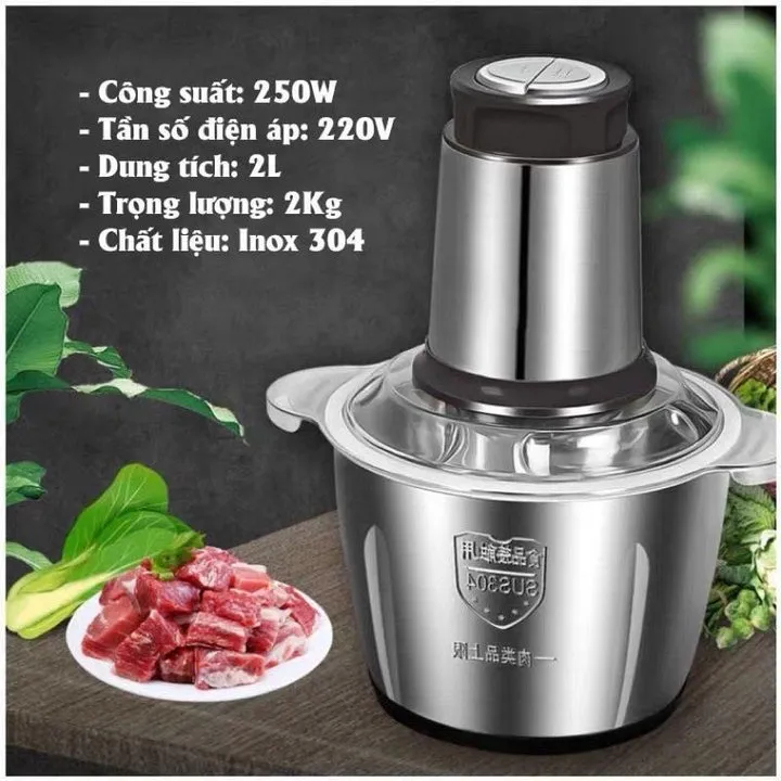 Alternative view of Máy Xay Thịt Đa Năng Cối Inox Dao 4 Lưỡi