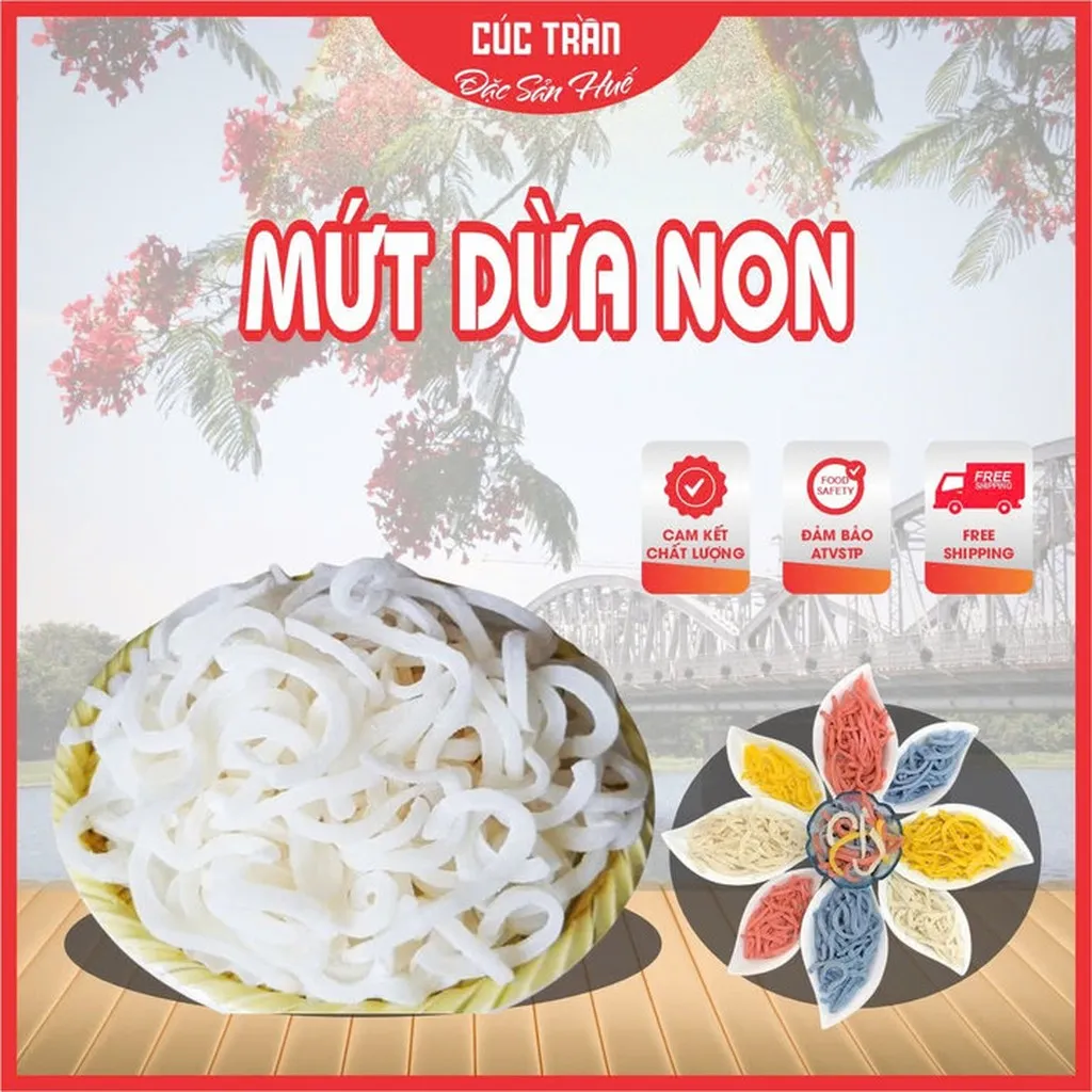 Mứt Dừa Non Thanh Điệp Sợi Đũa 500g Ctb617 - Bechip