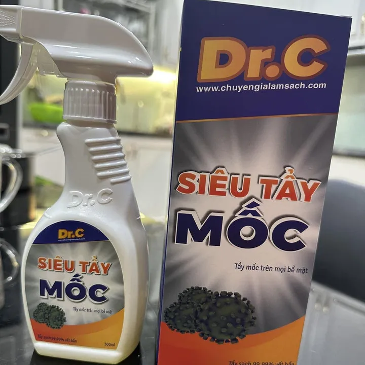 Siêu Tẩy Mốc Dr.c Tẩy Vết Mốc Ổ Trên Mọi Bề Mặt Tường, Đồ Vật, Quần Áo