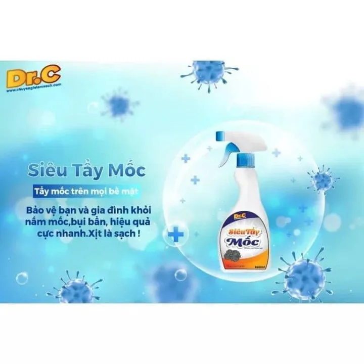 Alternative view of Siêu Tẩy Mốc Dr.c Tẩy Vết Mốc Ổ Trên Mọi Bề Mặt Tường, Đồ Vật, Quần Áo