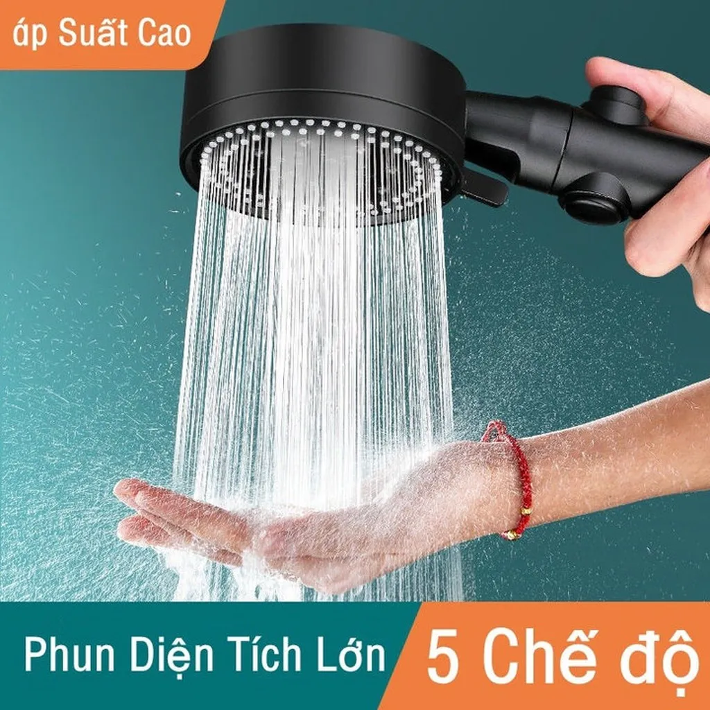 Vòi Sen Tăng Áp 5 Chế Độ Nước