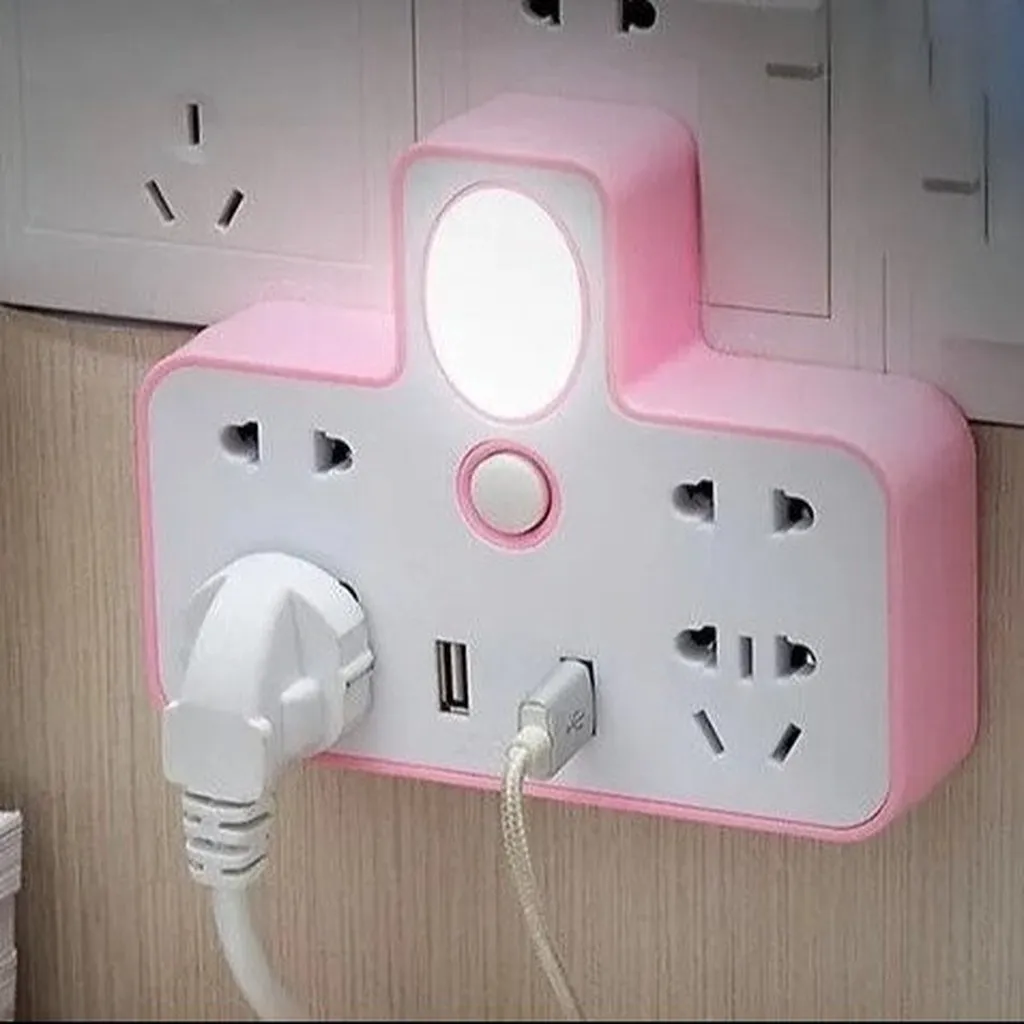 Alternative view of Ổ Cắm Điện Thông Minh 2 Cổng Usb Kiêm Đèn Ngủ Ld008 - Lady's Passion