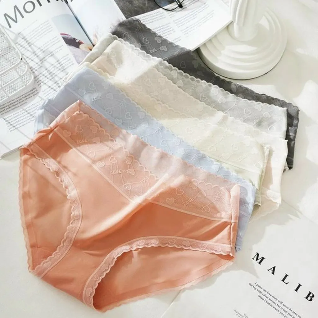 Quần Lót Nữ Lụa Băng Tàng Hình Viền Ren - Dâu Shop
