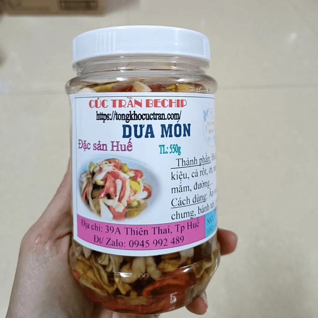 Alternative view of Dưa Món Huế Nhà Làm, Món Ngon Ngày Têt Không Thể Thiếu Hủ 550g