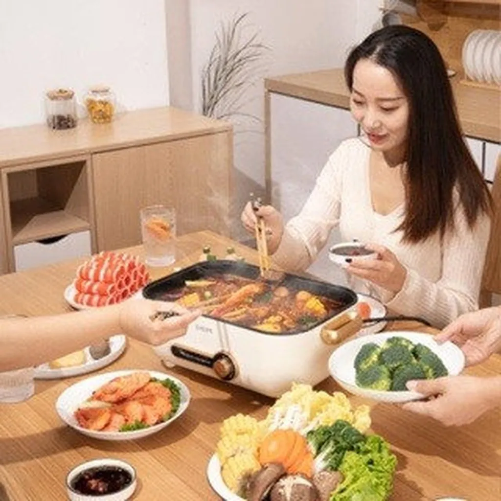 Alternative view of Nồi Lẩu Điện Đa Năng Zhenmi Zm-ed4001 4l Cao Cấp Chính Hãng