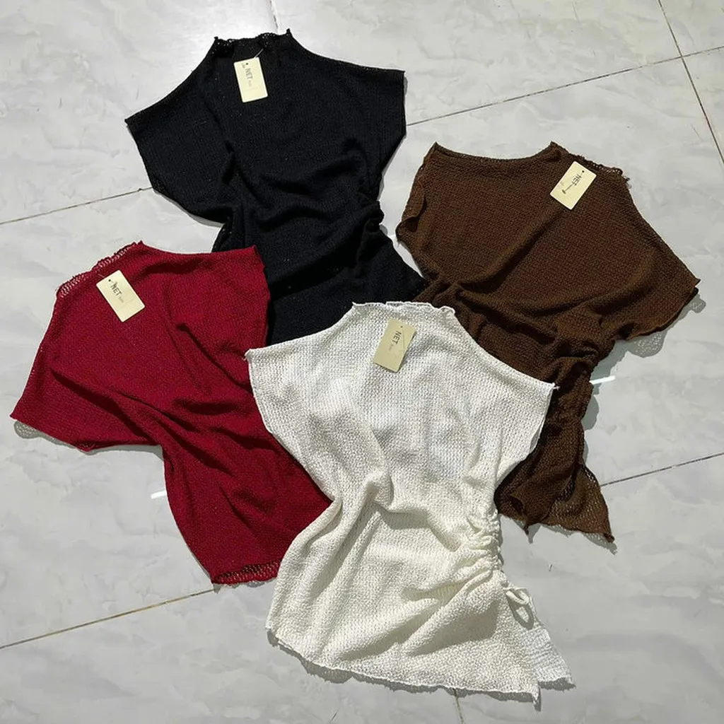 Áo Len Lưới Rút Eo 1 Bên Siêu Xinh - Lê Phương Boutique
