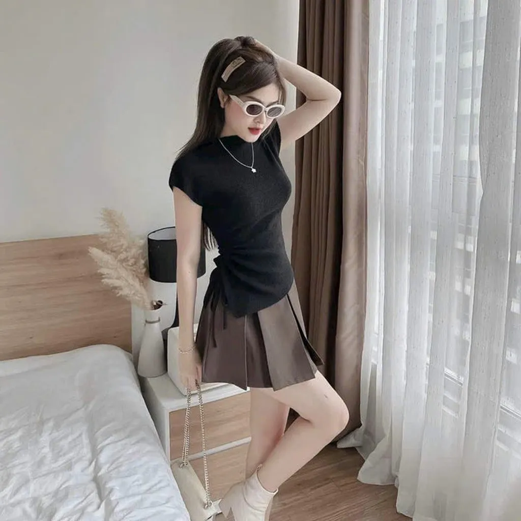 Alternative view of Áo Len Lưới Rút Eo 1 Bên Siêu Xinh - Lê Phương Boutique