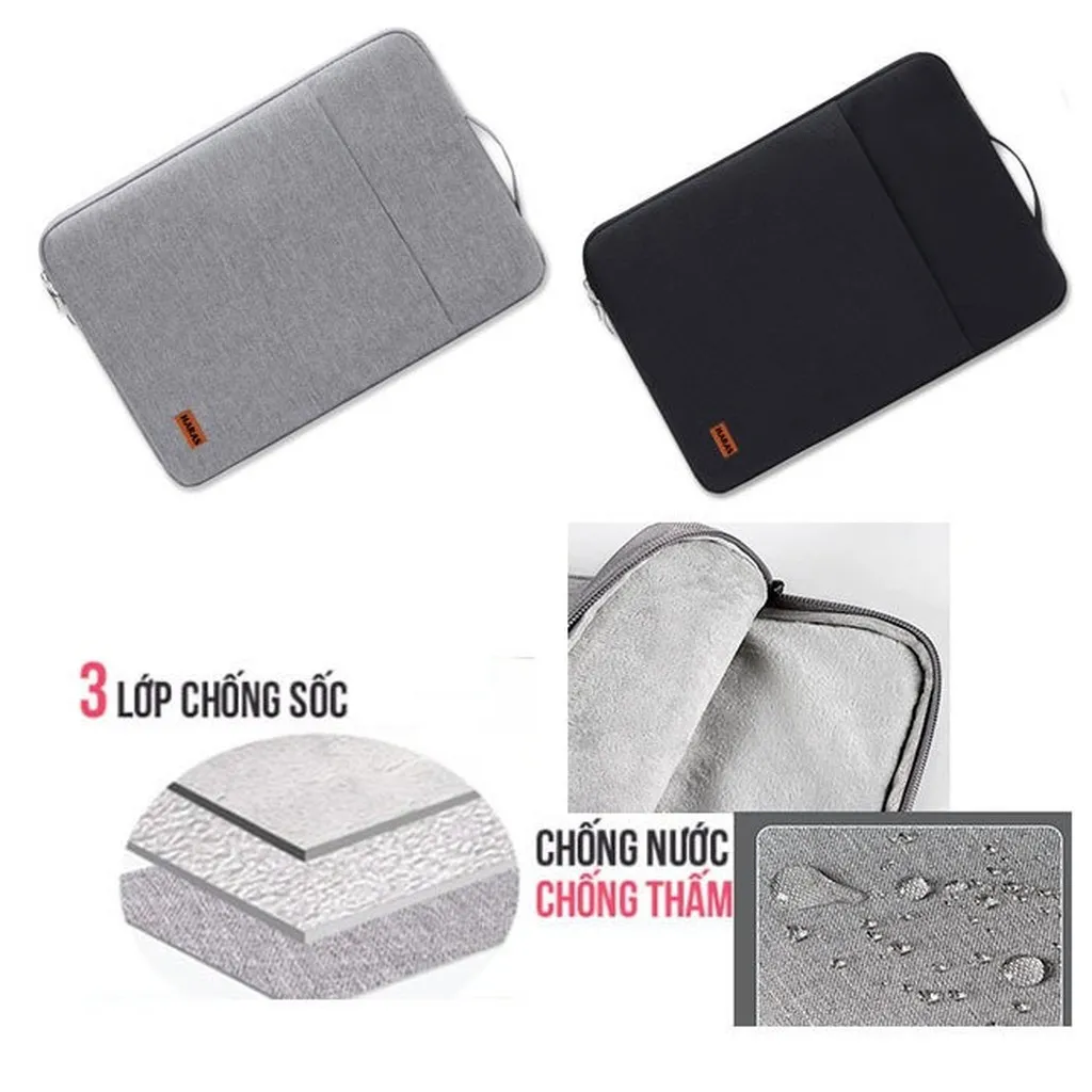 Alternative view of Túi Chống Sốc Laptop Macbook Ultrabook Có Tay Cầm 13 Inch, 14 Inch, 15 Inch, 15.6 Inch Tc004 - Haras