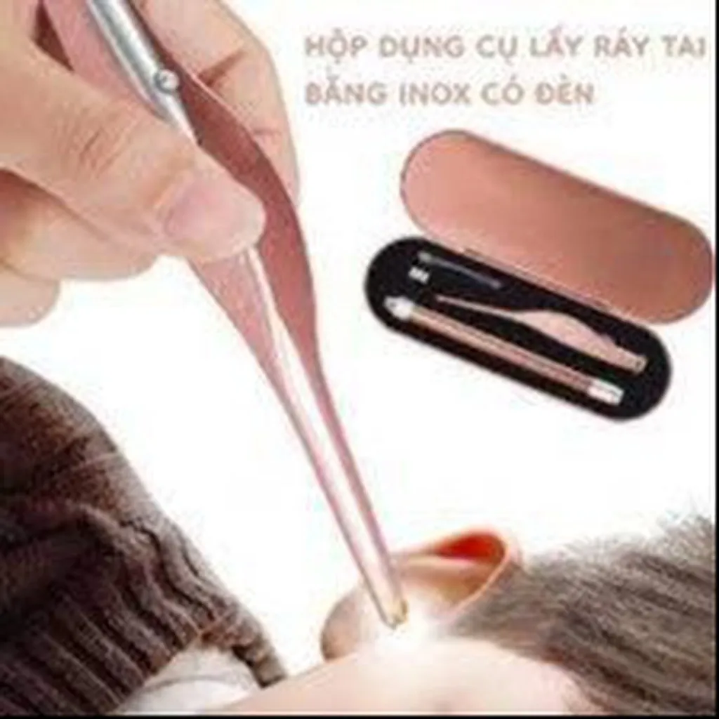 Lấy Ráy Tai Có Đèn Hộp Hồng
