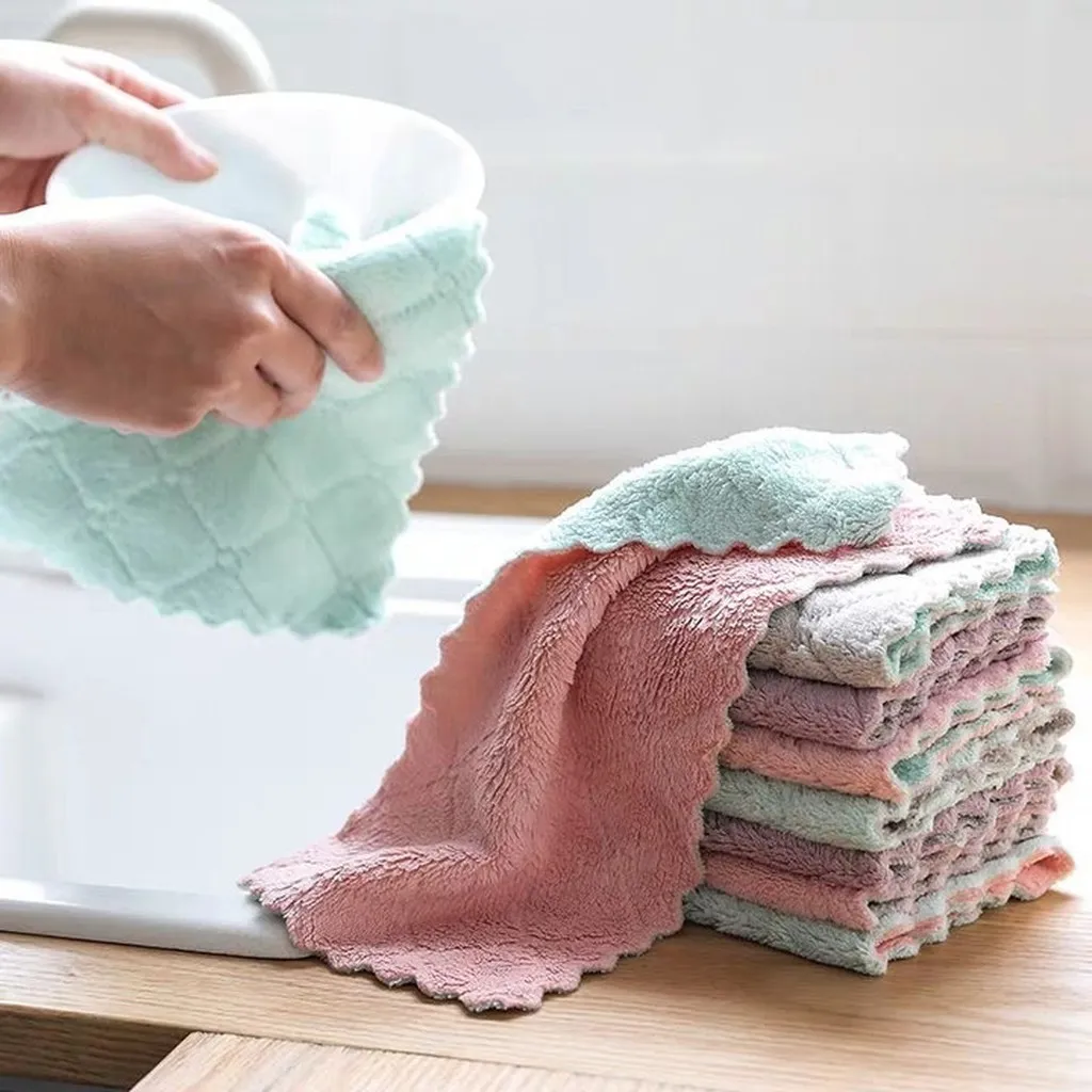 Set 10 Khăn Lau Đa Năng 2 Mặt Tiện Lợi