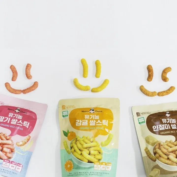 Bánh Gạo Lứt Hữu Cơ Bổ Sung Lợi Khuẩn Hình Que Mom's Choice