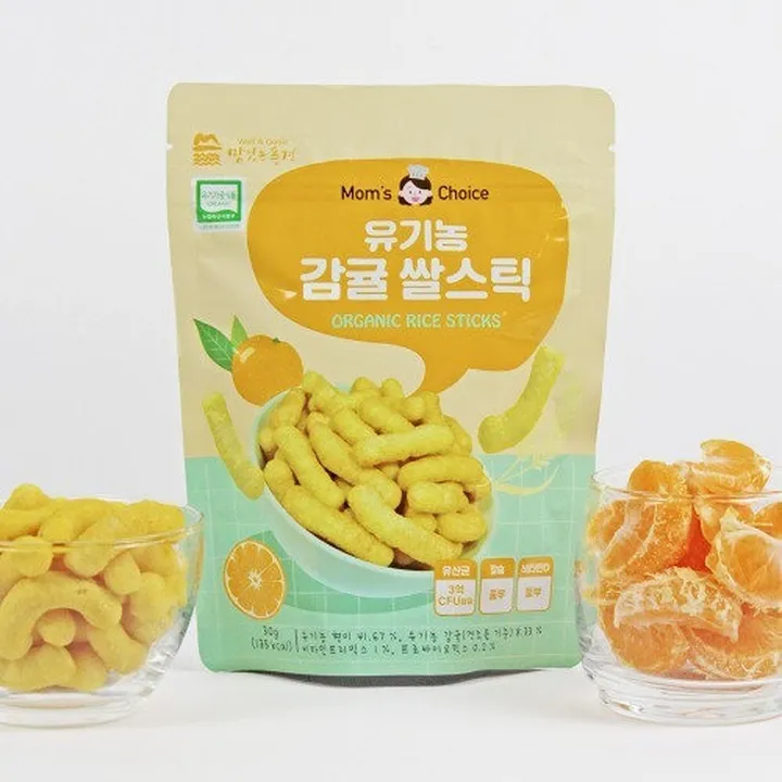 Alternative view of Bánh Gạo Lứt Hữu Cơ Bổ Sung Lợi Khuẩn Hình Que Mom's Choice