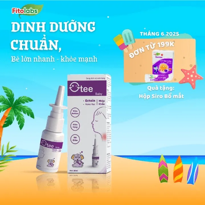 Xịt Họng Otee Baby Cho Bé Từ 0 Tháng Tuổi - Chống Viêm Họng, Viêm Amidan, Ho Có Đờm