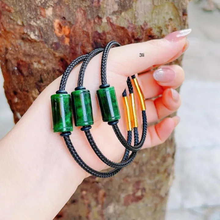 Alternative view of Vòng Tay Lu Thống Ngọc Cẩm Thạch Sơn Thủy Thiên Nhiên Vân Đẹp Tuyp Bc - Thắng Giang