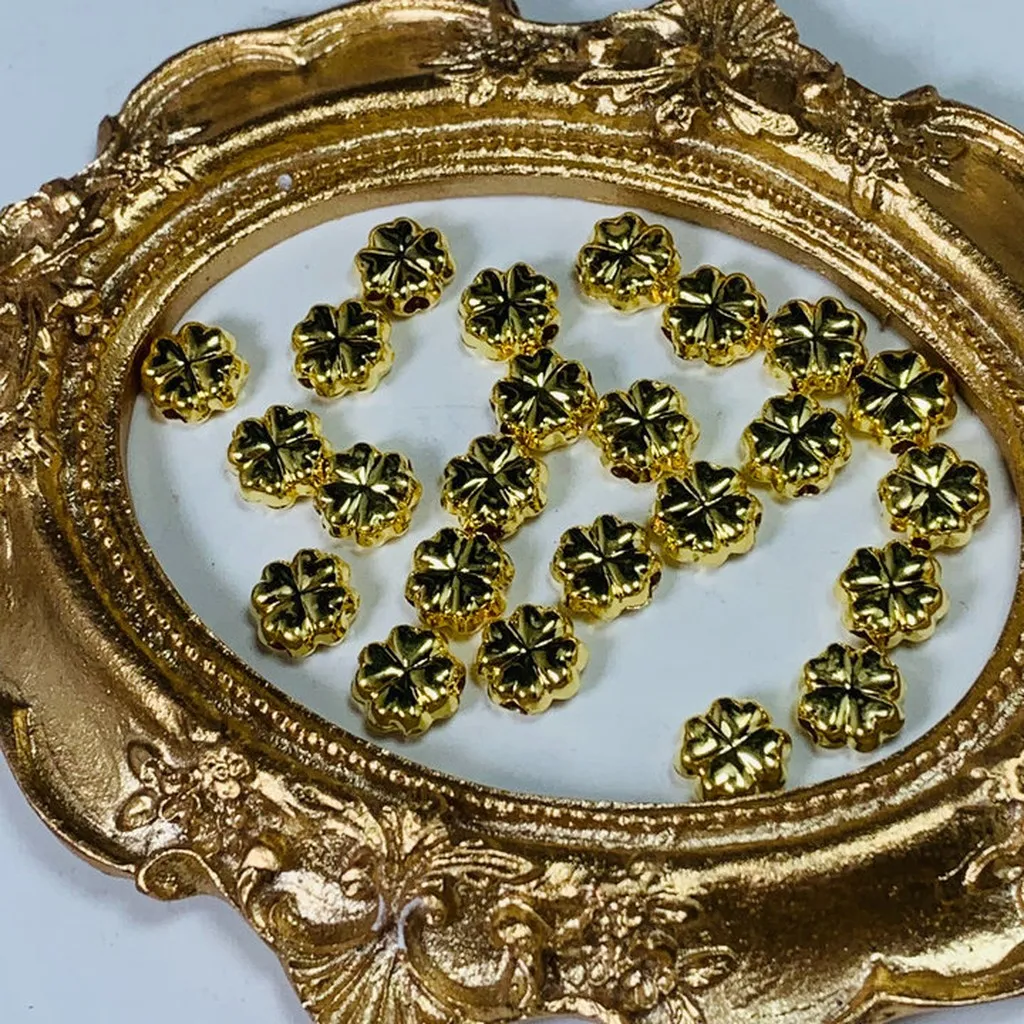 Charm Cỏ Bốn Lá Vàng Tây 10 Kara Có Thẻ Hóa Đơn - Thắng Giang