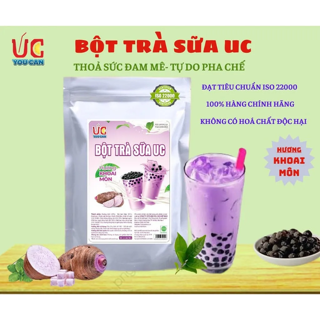 Bột Trà Sữa Khoai Môn Úc Đậm Vị, Nước Uống, Nước Giải Khát Hòa Tan Thơm Ngon Đậm Đà, Dễ Pha, Túi 500gr Tskm - Lady's Passion