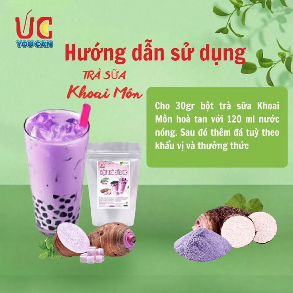 Alternative view of Bột Trà Sữa Khoai Môn Úc Đậm Vị, Nước Uống, Nước Giải Khát Hòa Tan Thơm Ngon Đậm Đà, Dễ Pha, Túi 500gr Tskm - Lady's Passion