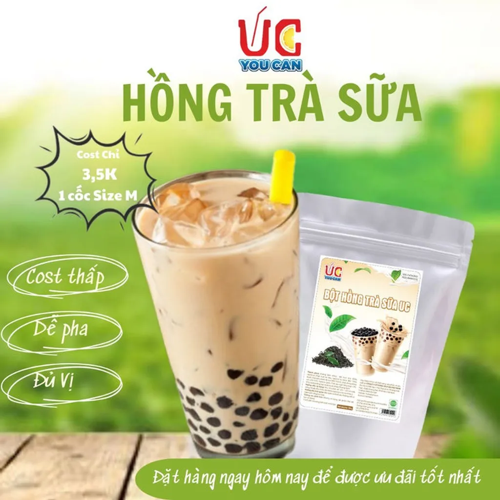 Bột Hồng Trà Sữa Hòa Tan Đậm Vị, Thơm Ngon, Dễ Pha, Nước Uống Giải Khát, Túi 500gr - Lady's Passion