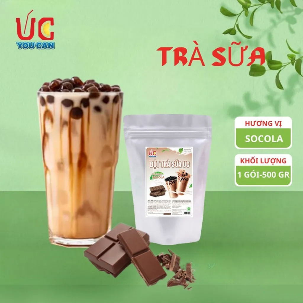 Bột Trà Sữa Socola Hòa Tan, Trà Sữa Trân Châu Đậm Vị, Thơm Ngon, Nước Uống Giải Khát, Dễ Pha Túi 500gr - Lady's Passion