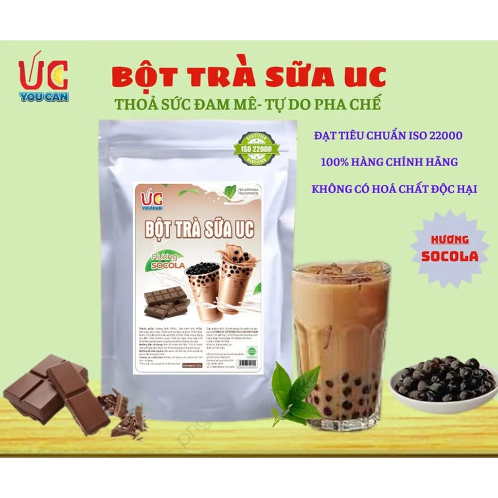 Alternative view of Bột Trà Sữa Socola Hòa Tan, Trà Sữa Trân Châu Đậm Vị, Thơm Ngon, Nước Uống Giải Khát, Dễ Pha Túi 500gr - Lady's Passion