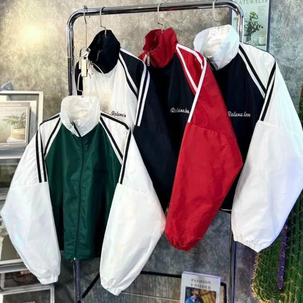 Áo Khoác Dù 2 Lớp Form Rộng Qkwjdnc - Lê Phương Boutique