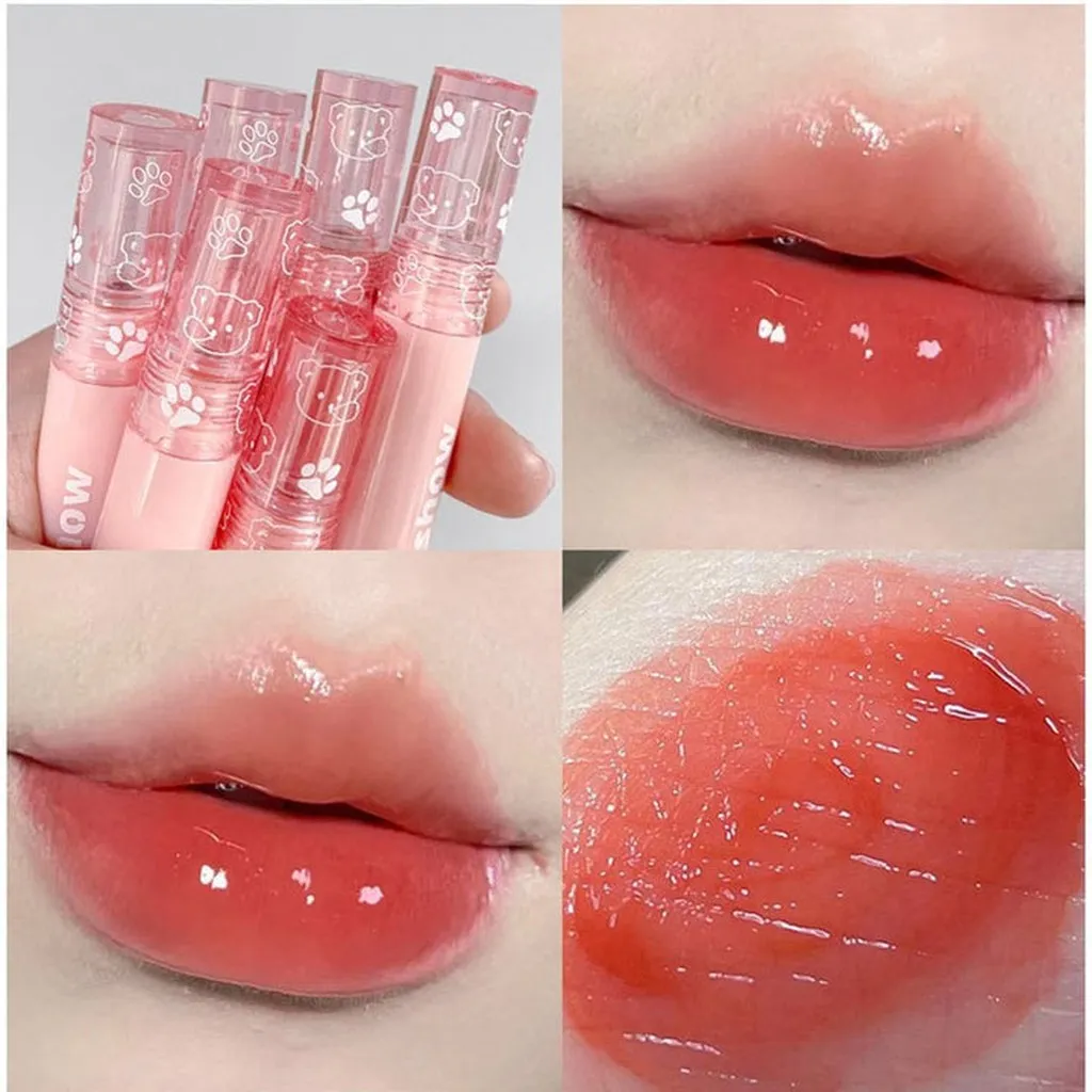 Alternative view of Son Bóng Lì Kakashow Vỏ Son Hình Gấu Dễ Thương, Son Tint Bóng Kakashow Dưỡng Môi Lâu Trôi Màu Mượt - Kim