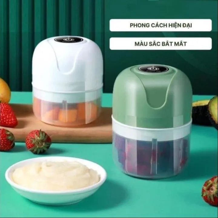 Alternative view of Máy Xay Mini Gia Vị Tỏi Ớt, Đồ Ăn, Có Sạc Tích Điện