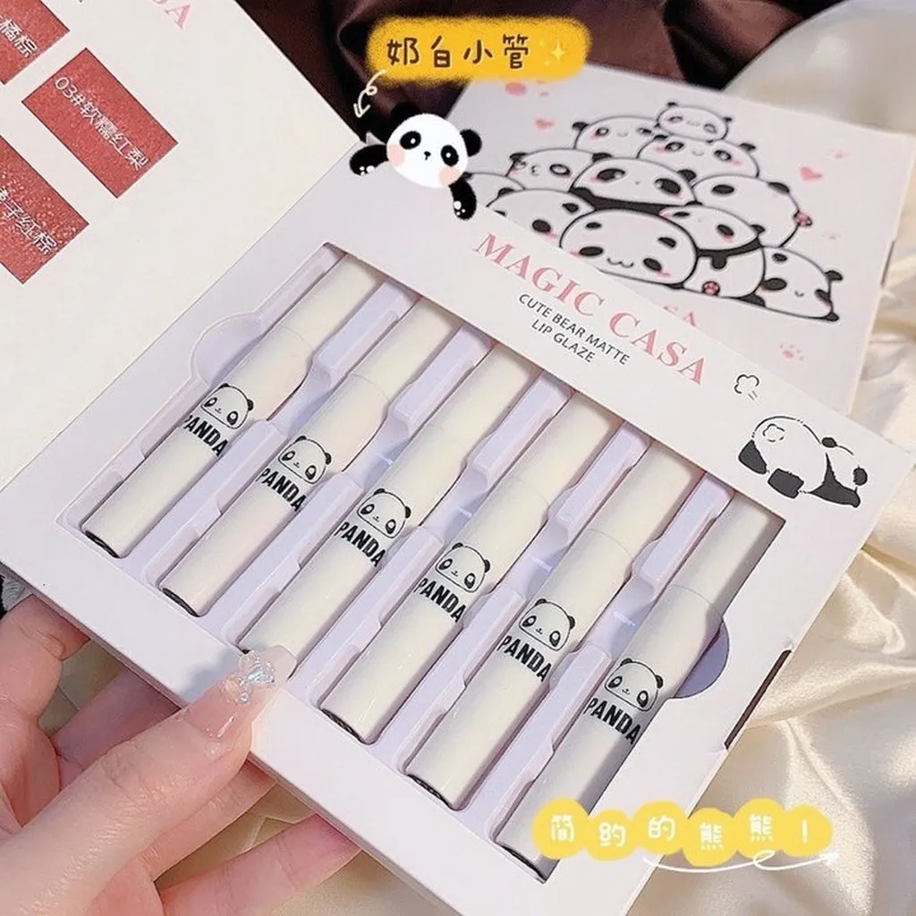 Set 6 Son Kem Lì Herogange Gấu Vịt Heo Siêu Xinh - Gdn