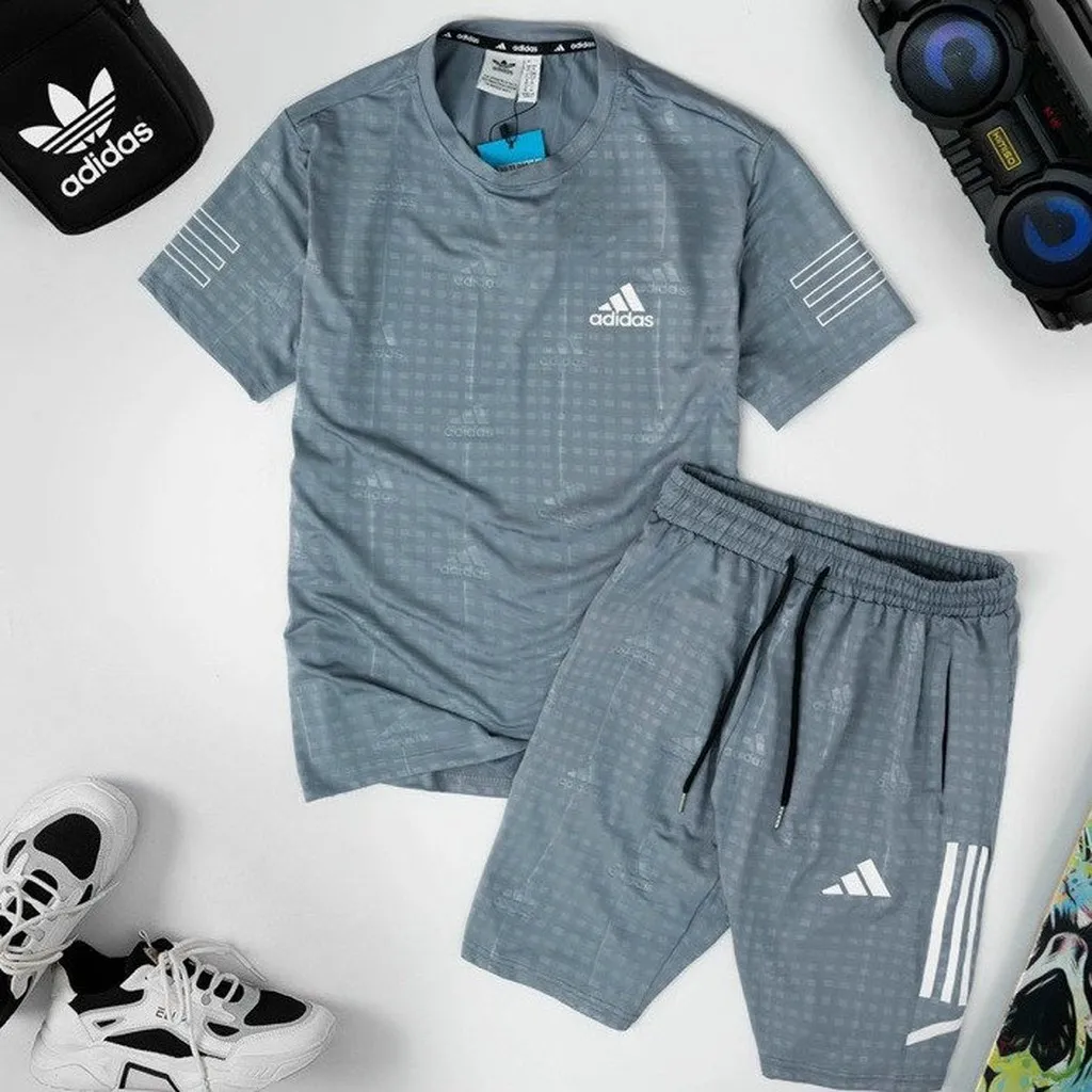 Bộ Thể Thao Nam Thể Thao, Chất Liệu Vải Thun Lạnh Thông Hơi Thoáng Mát - Men’s Style