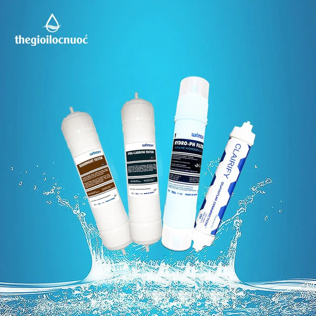 Combo Lõi Lọc Nâng Cấp Đúc Nguyên Khối (mã F-cb-dnk - Watek