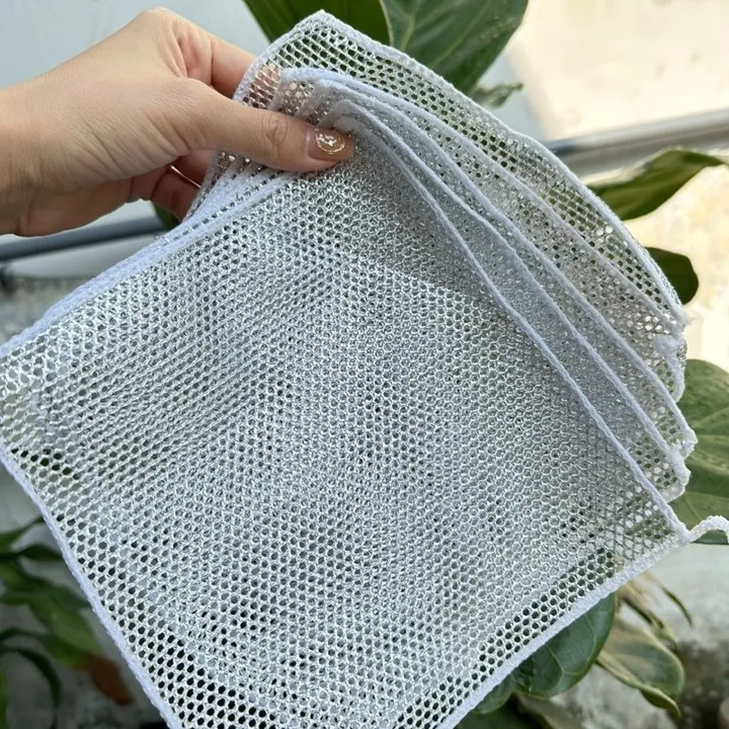 Set 10 Khăn Vải Lưới Rửa Chén - Su
