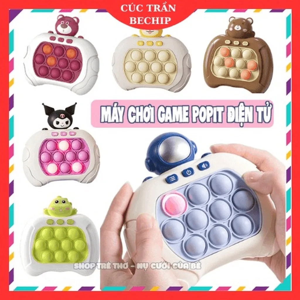 Đồ Chơi Pop It Điện Tử Thế Hệ Mới Nhiều Chế Độ, Máy Chơi Game Cầm Tay Giải Trí Xả Stress Ctb661 - Bechip