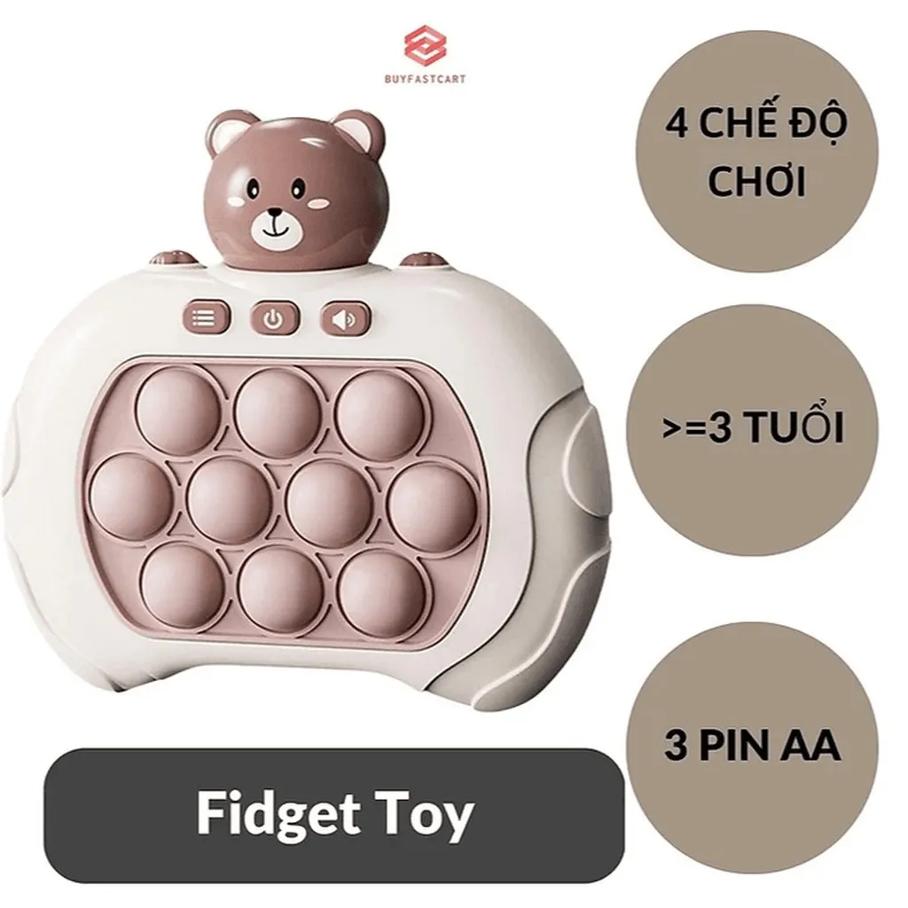Alternative view of Đồ Chơi Pop It Điện Tử Thế Hệ Mới Nhiều Chế Độ, Máy Chơi Game Cầm Tay Giải Trí Xả Stress Ctb661 - Bechip