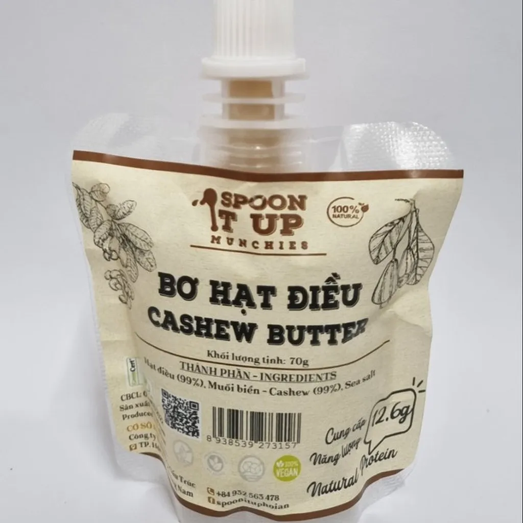 Alternative view of Túi Bơ Minisize Bơ Đậu Phộng, Bơ Hạt Điều 70g - Gói Nhỏ Tiện Lợi, Gọn Nhẹ, Giàu Dinh Dưỡng - Spoon It Up