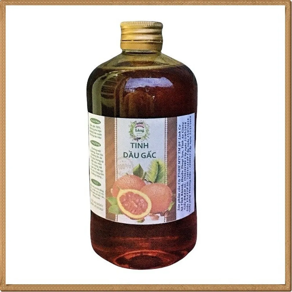 Dầu Gấc 250ml Nhiều Công Dụng Ling Nguyên Chất 100% Dưỡng Da, Làm Tóc , Làm Đẹp - Gdn