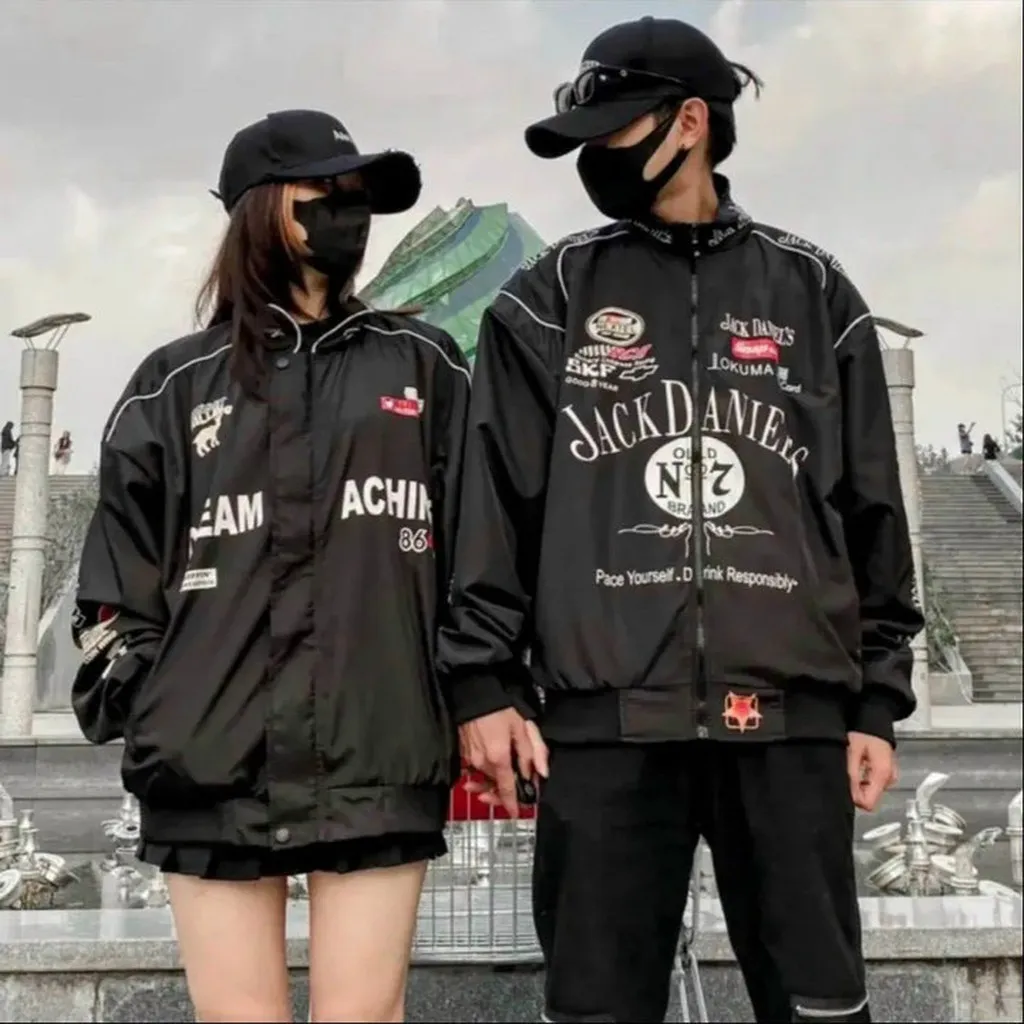 Áo Khoác Dù Nam Nữ Áo Form Rộng Chữ Jack Daniels Racing Boy Sắc Néthot Trend - Kim