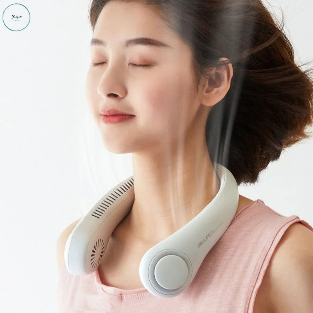Quạt Đeo Cổ Mini, Loại Tích Điện Tiện Lợi