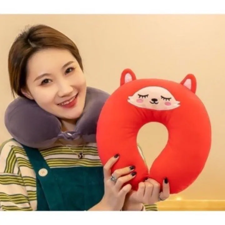 Gối Chữ U Kê Cổ Văn Phòng- Gối Tựa Cổ Khi Đi Du Lịch, Oto - Chống Đau Mỏi Vai Gáy