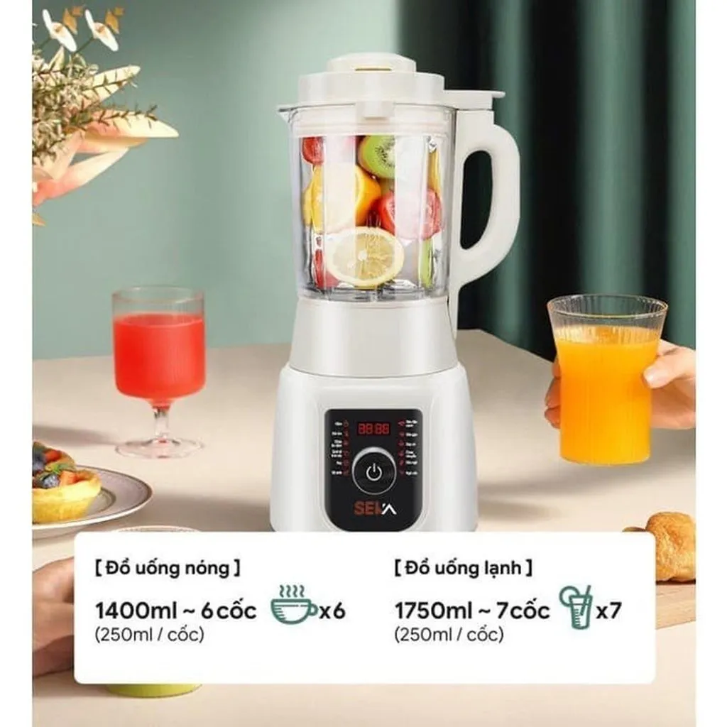 Alternative view of Máy Xay Sữa Hạt Seka E300 Sang Trọng Và Hiện Đại Với Dung Tích Lớn Tới 1.75 Lít, Cùng 12 Chức Năng Theo