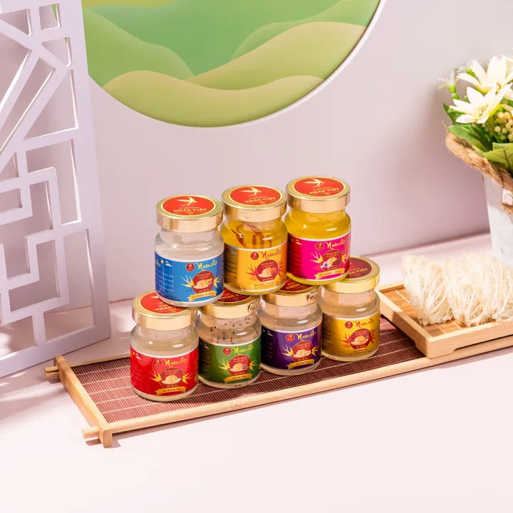 Alternative view of [hộp 10 Hũ Tặng 1] Yến Sào 30% Yến Nhân Việt Vị Ngẫu Nhiên - Yến Nhân Việt