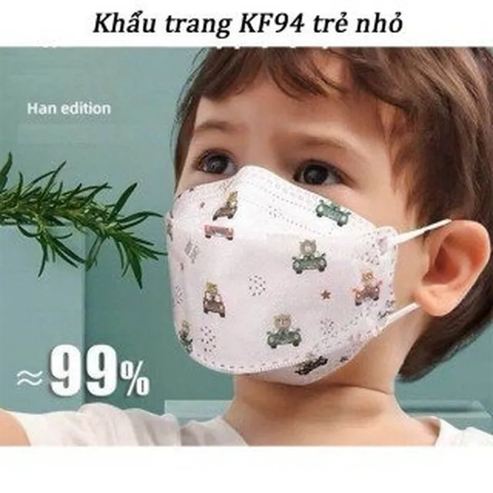 Alternative view of Combo 50 Cái Khẩu Trang Kf94 Cho Bé Từ 2 – 10 Tuổi Kháng Khuẩn, Ngừa Bụi Mịn 99% Ctb676 - Bechip