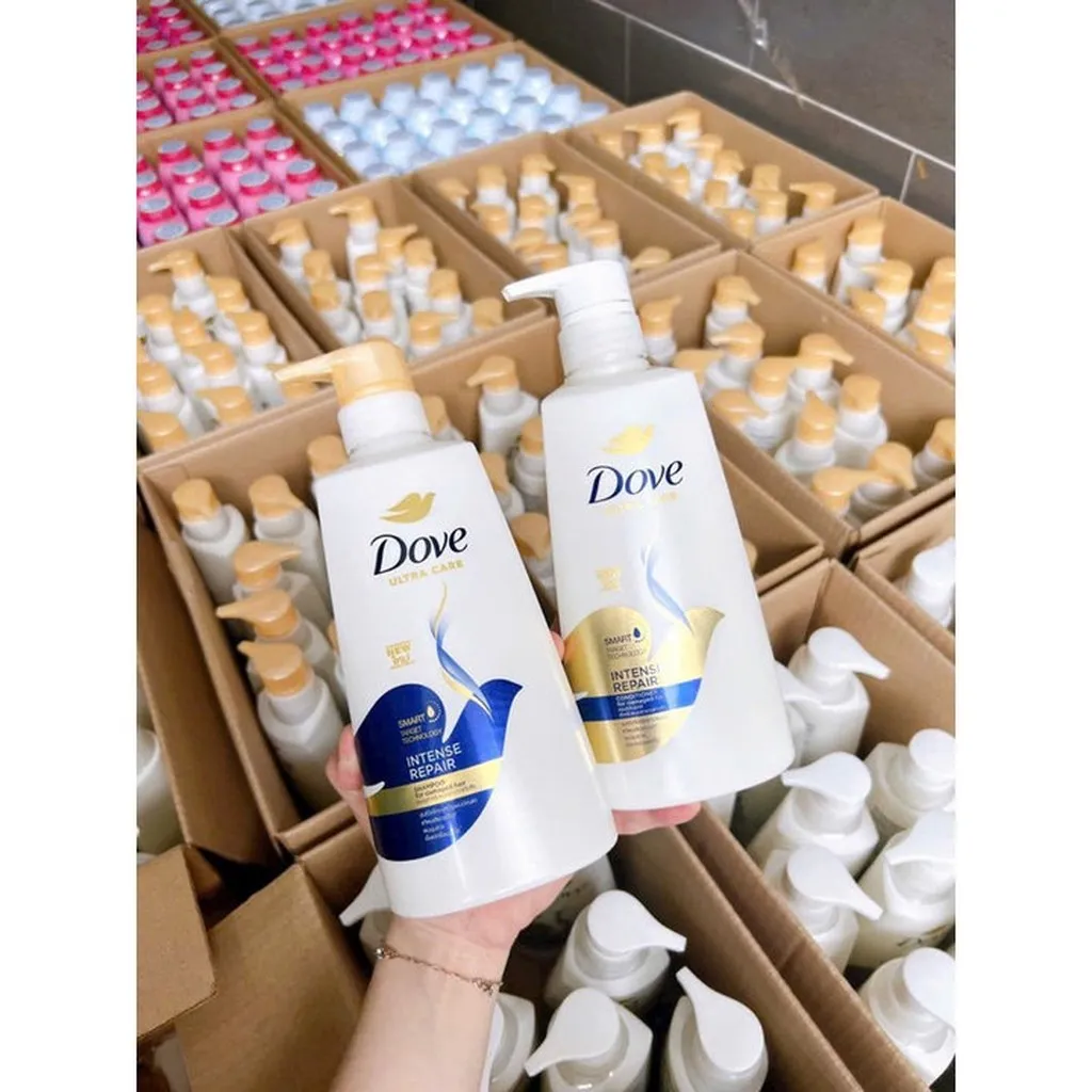 Combo Dầu Gội + Kem Xả Dove Phục Hồi Hư Tổn 410ml Thailand - Gdn